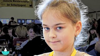 Die Königin der Kinderklasse || Deutsche Meisterschaft U12w: Mariia Bohatyrova vs. Lilian Schirmbeck