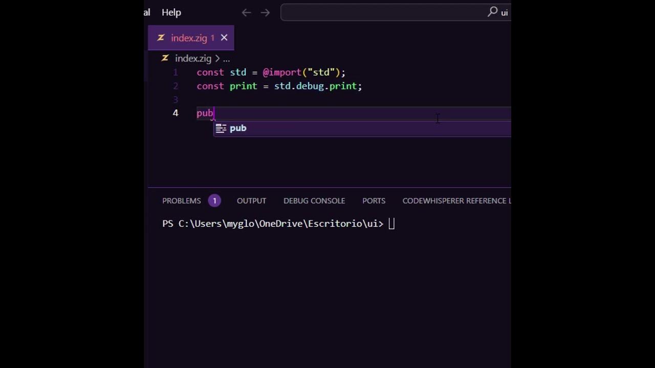 Hello world in zig #zig #ziglang - YouTube
