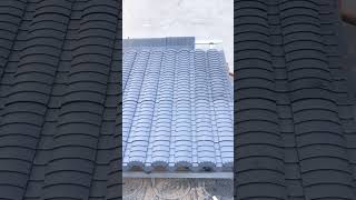 roof tile installation techniques before being raised on the building #rooftile #techniques #roof