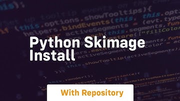 python skimage install