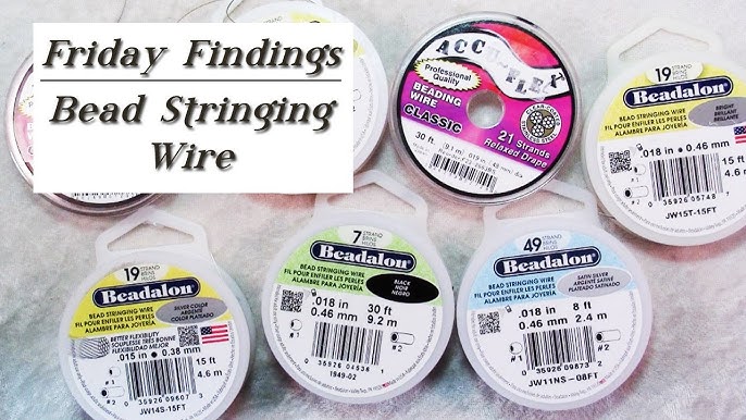 Soft Flex Beading Wire -Medium (.019 inch) 30 Ft-SoftFlex-M