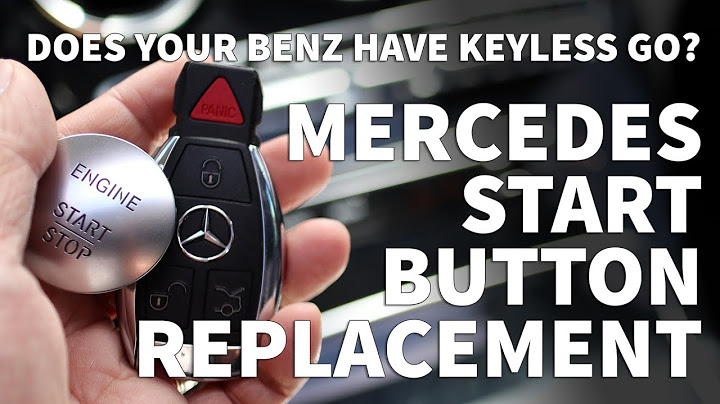 Mercedes Start Stop Button – Keyless Go Button Replacement - Keyless Go Install Tutorial