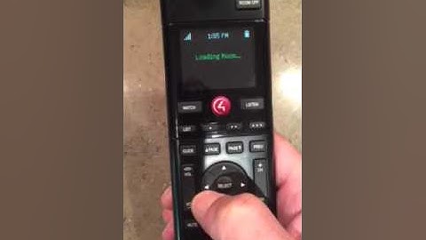 Changing Rooms on a Control4 Remote-SR-260