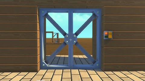 Scrapmechanic: sliding door with two swithes (XOR gate)