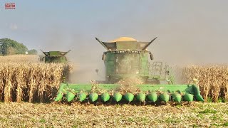 JOHN DEERE S790 on Tracks HARVESTING CORN