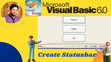 STATUS BAR CREATE IN VISUAL BASIC 6.0||