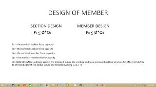 Implementation of Australian Steel design code (AS4100) in Staad.pro, PART-9