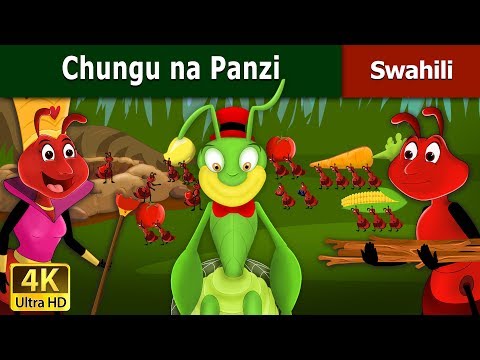 Chungu na Panzi | Ant And The Grasshopper in Swahili |Swahili Fairy Tales