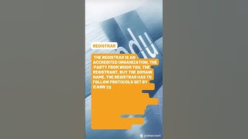 Top Level Domain (Registry, Registrar, Registrant) Explained