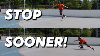 How to Modify Your Powerslide on Inline Skates to Stop Sooner