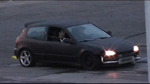 ★ Honda Civic B18 Turbo Team MH SANAIR DRAG ★