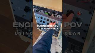 Engineers POV using analog gear.. #mixing #mastering #homestudio #gear #producer #studio #analog