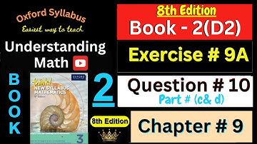 D2 Math Chapter 9 Exercise 9A Question 10 (c & d) | Pythagoras | Think New Syllabus Mathematics