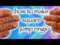 Making square jump rings (a surprisingly easy technique to use)