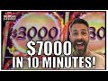 OMG! I had the CRAZIEST RUN of LUCK! 3 Jackpots, and over $7000 in 10 minutes!