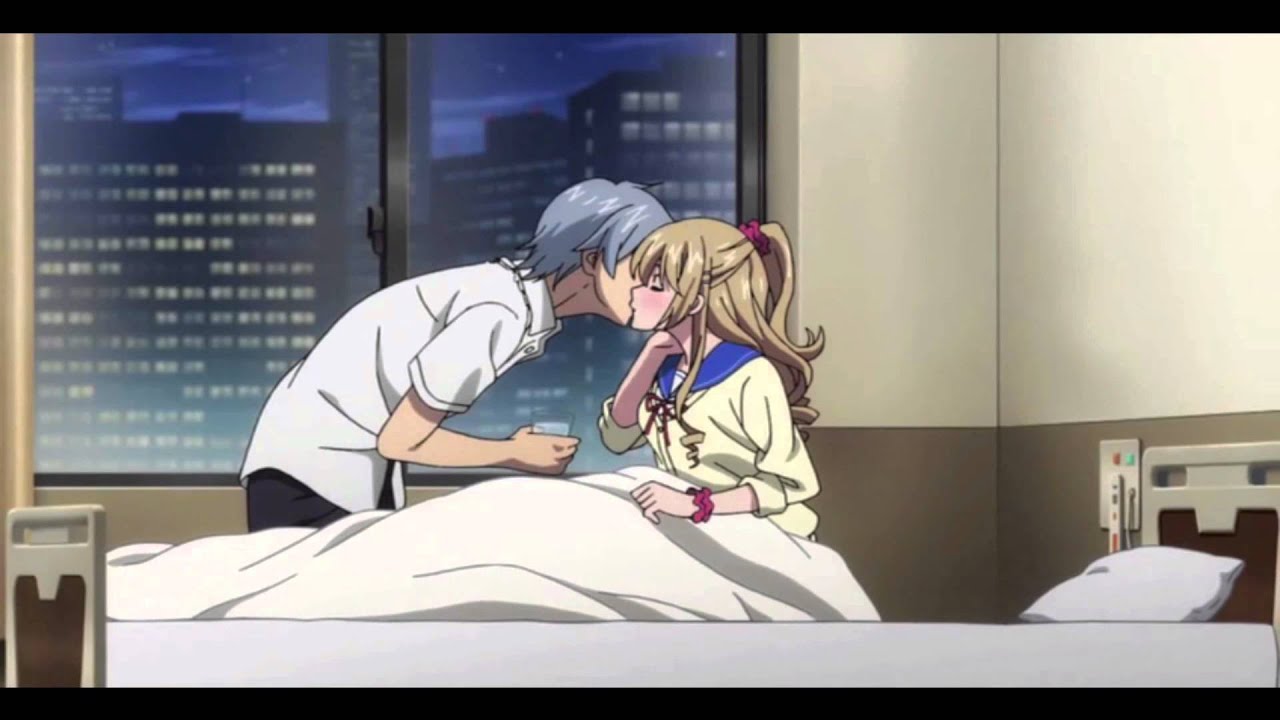 Strike the Blood. Kojo and Asagi kiss - YouTube