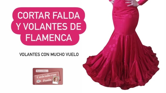 Patrón de costura vestido flamenca Nejas mujer entallado para hacerlo tú  misma. Tutorial en vídeo para ayudarte a realizarlo. Talla 36 a la 52.  Patrón multitalla en papel. : : Hogar y cocina