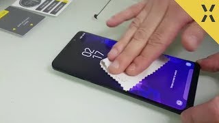 Olixar EasyFit Case Compatible Screen Protector Installation Guide - Samsung Galaxy S9 / S9 Plus