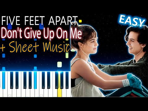 Don't Give Up On Me - Andy Grammer - Piano Tutorial - Five Feet Apart Cover
