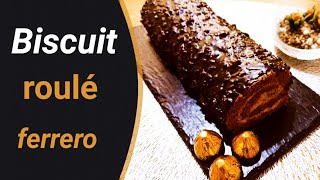 Biscuit-roulé ferrero 2022à la crème au chocolat