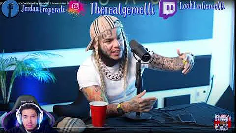 Off The Record with DJ Akademiks,6ix9ine gets Questioned by Wack100 if he was a real Blood,reaction