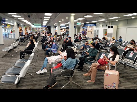 Chiang Mai, 태국 | Chiang Mai 공항 | 공항 산책 4K