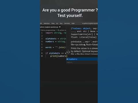 Python toughest Question only for pro programmers | Solve it if you are ...