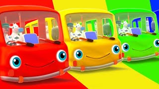 wheels on the bus song vehicles song kids songs nursery rhymes minibus