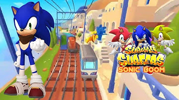 SONIC BOOM IN SUBWAY SURFERS MOD - ALL CHARACTERS UNLOCKED & ALL BOARDS ANDROID GAMEPLAY GUARD CHASE