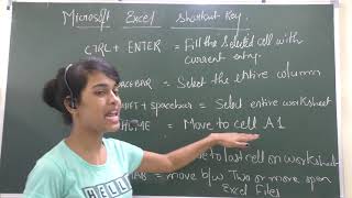 "MICRO SOFT EXCEL  SHORTCUT KEY"  PART 4 IN COMPUTER BASIC EDUCATION screenshot 4