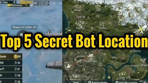 Top 5 Secret Bot Location in Livik Map in PUBG MOBILE 💥🔥🎮