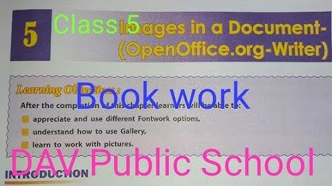 DAV class 5 computer chapter 5 all solution in book