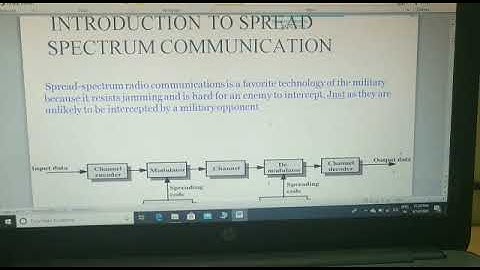Spread Spectrum Part 2 By Prof. Vandana Tripathi, HOD EC Department