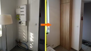 DIY : mon caisson blanc en bois pour cacher le compteur électrique
