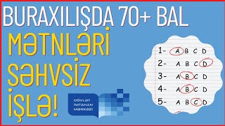 MƏTN TAPŞIRIQLARINI SƏHVSİZ İŞLƏYƏCƏKSİNİZ! |BURAXILIŞ MƏTNİNİ SƏHVSİZ İŞLƏMƏ QAYDASI  (11-Cİ SİNİF)