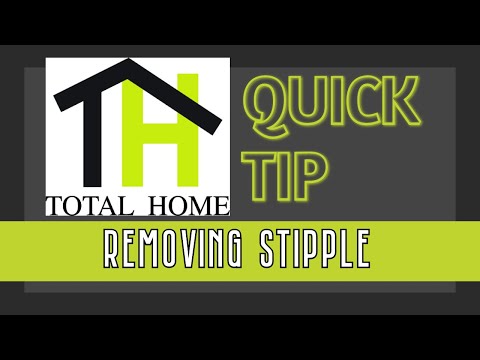 Total Home Quick Tip - Removing Stipple ( Popcorn ...