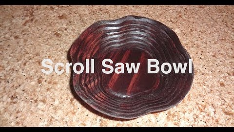 Scroll Saw Spiral Wooden Bowl