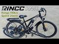 Ebike RINCC RN50  65nm 750w  48v 15ah 25 kmh  Range 100 km  Shimano 21 Speed - Unboxing  and Test