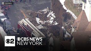 Man sitting in car injured in Yonkers wall collapse