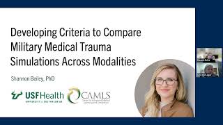 Developing Criteria to Compare Military Medical Trauma Simulations Across Modalities
