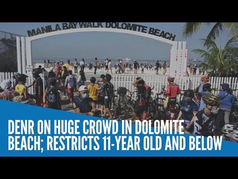 DENR on huge crowd in dolomite beach; restricts 11-year old and below