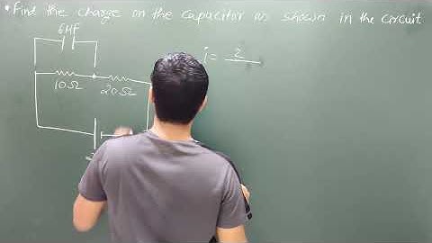 Find The Charge On The Capacitor As Shown In The Circuit.