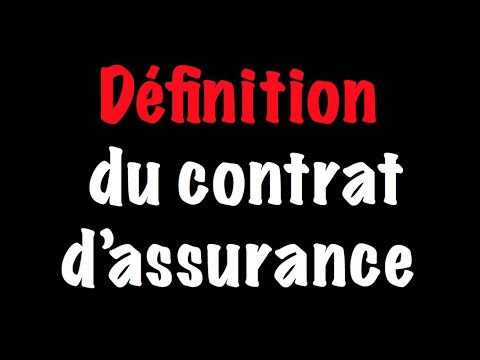 Vidéo: Quel est le but de la section des définitions d'une police d'assurance?