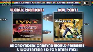 WORLD PREMIERE of Lynx shooter Microvaders Caravan PLUS Wolfenstein 3D!