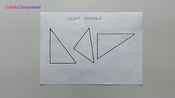 ( Shapes ) Right Triangle Drawing and Coloring