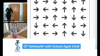 Telehealth OT Session (Arrow chart, directionality, visual perception)