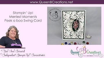 👑 How to make a fun fold peek-a-boo Christmas card