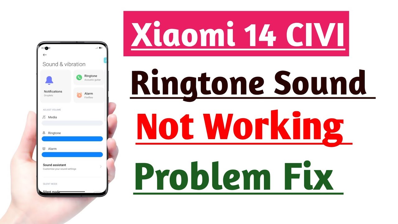 Xiaomi 14 CIVI Ringtone Sound Not Working Problem Solution Hidden ...