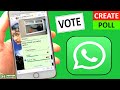 How to create a poll in WhatsApp on iPhone a very useful WhatsApp Voting feature