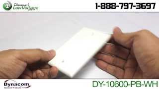 Single Gang Blank Wall Plate in White | 10600-PB-WHT